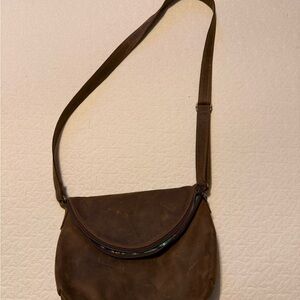 Brown Leather Crossbody Bag